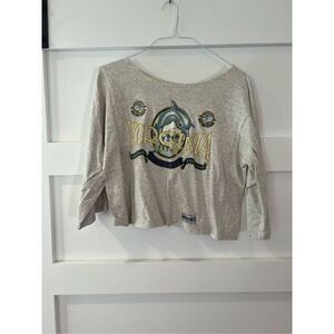 Vintage Aspen Athletic Hardbody Virginia Beach Crop top gray 80s